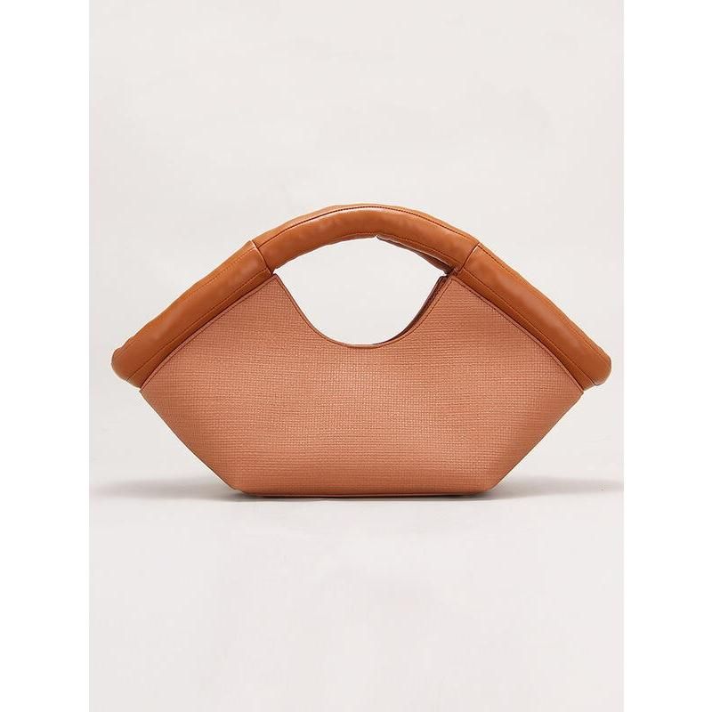 Vegan leather tote shoulder bag, view 2 - MRSLM