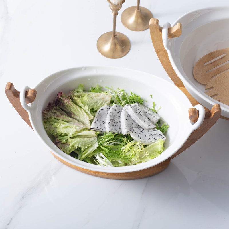 porcelain fruit dessert bowl with handles, view 4 - MRSLM
