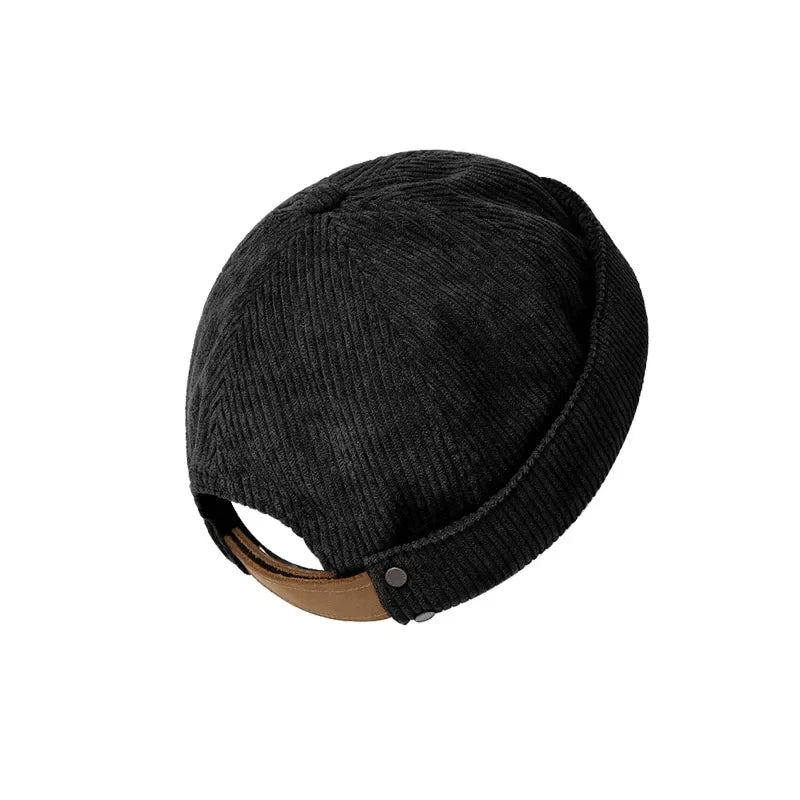 retro corduroy sailor cap, view 2 - MRSLM