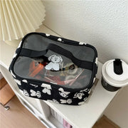 dog print makeup bag, view 6 - MRSLM