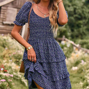 one shoulder floral mini dress, view 8 - MRSLM