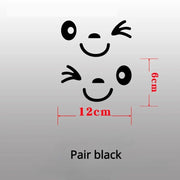 smiley face reflective car mirror stickers, view 9 - MRSLM