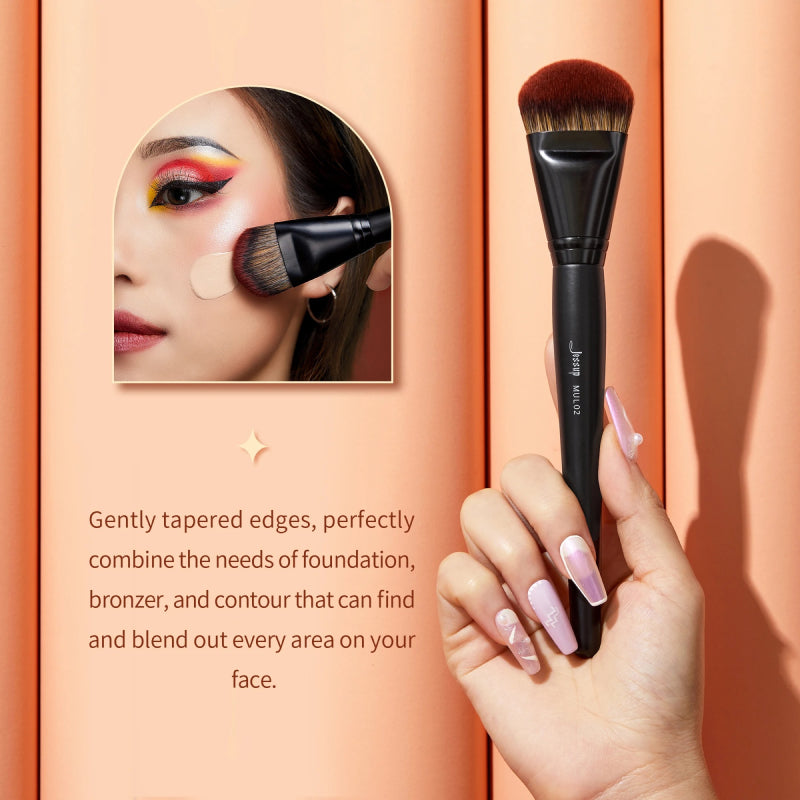 vegan angled foundation brush, view 6 - MRSLM