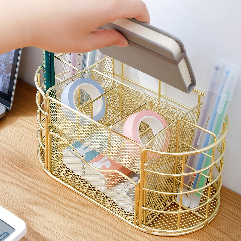metal mesh desktop organizer, view 9 - MRSLM