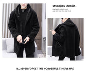double-sided hooded fleece coat, view 9 - MRSLM