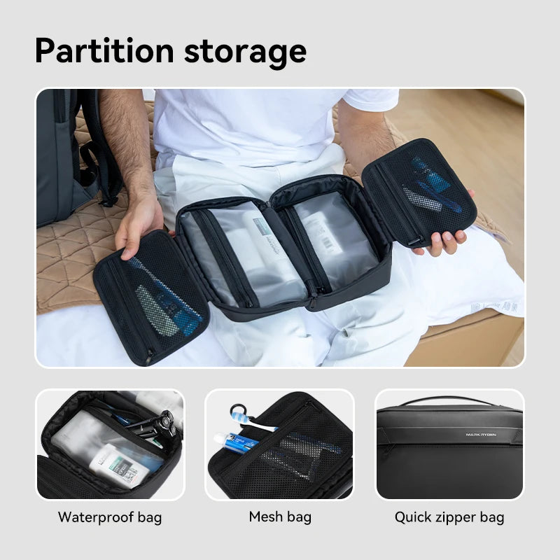 men's travel toiletry bag, view 7 - MRSLM