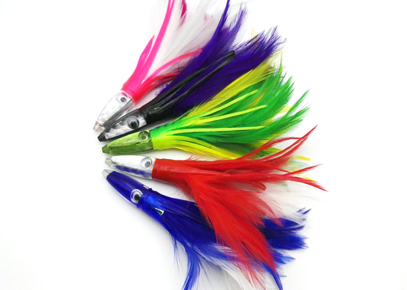 sea fishing octopus feathered lure, view 3 - MRSLM