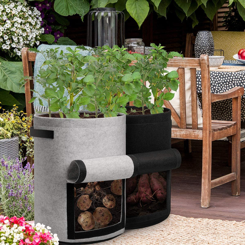 felt plant grow bags, view 11 - MRSLM