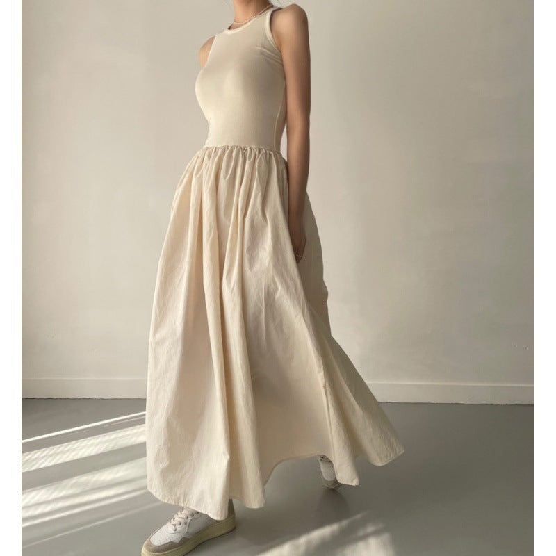 women's long patchwork dress, view 5 - MRSLM