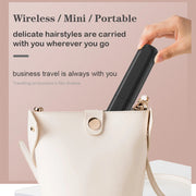 cordless beard and hair straightener brush, view 8 - MRSLM