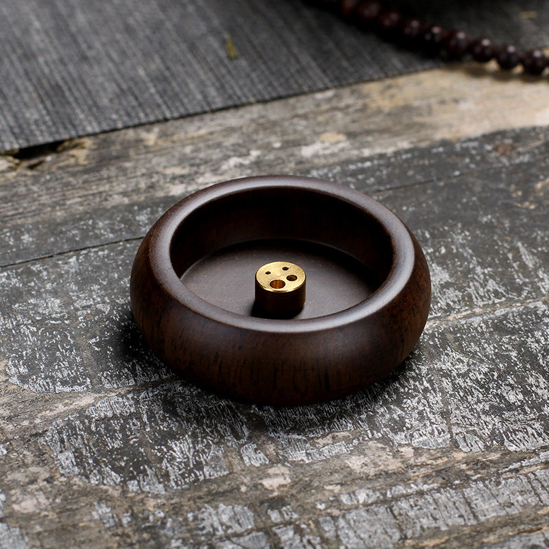 black sandalwood incense holder, view 3 - MRSLM