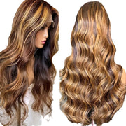 women's long curly full-head front lace wig, view 5 - MRSLM