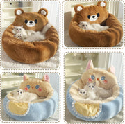 Cozy cat and small dog bed sofa, view 6 - MRSLM