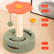 compact cat climbing frame with sisal post, view 8 - MRSLM