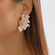 flower petal stud earrings - MRSLM
