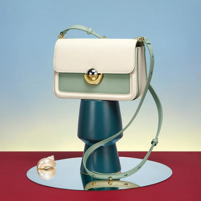 green crossbody and shoulder bag, view 3 - MRSLM