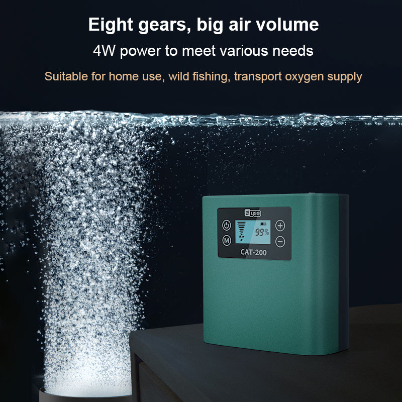 rechargeable aquarium aerator, view 7 - MRSLM