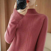 women's short knit base sweater, view 3 - MRSLM