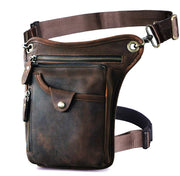 oil wax leather waist pack, view 11 - MRSLM