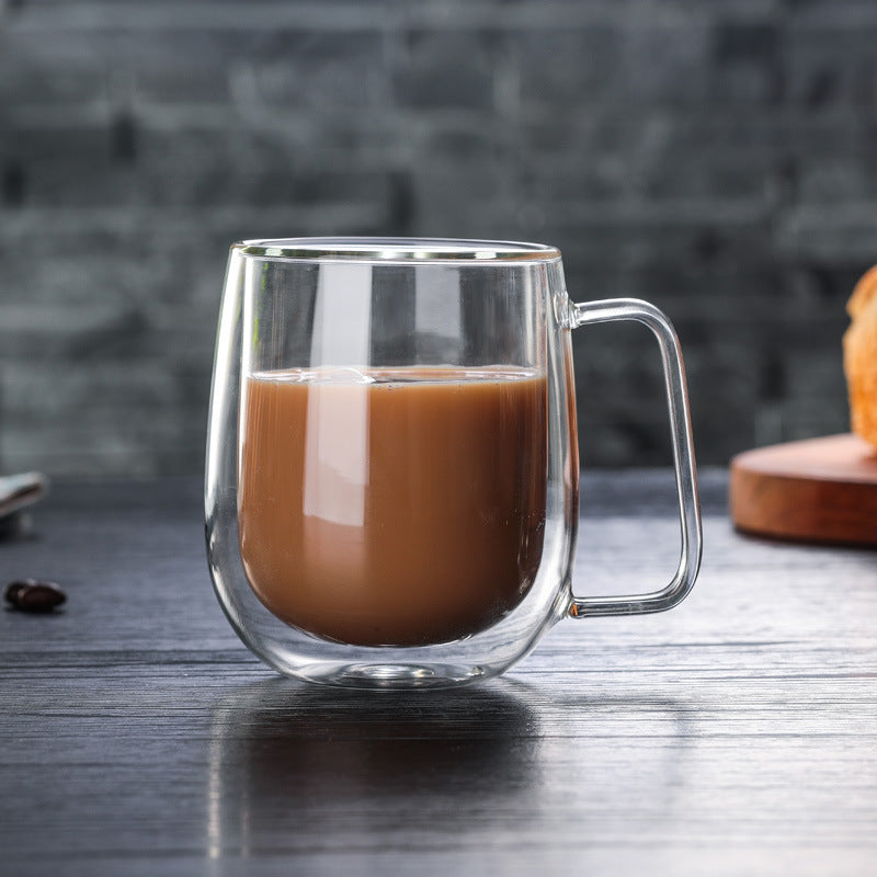 double wall borosilicate glass mug, view 7 - MRSLM