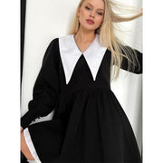 Splice mini evening dress, view 4 - MRSLM