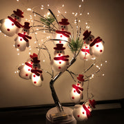 Plush Christmas character LED string lights, view 4 - MRSLM