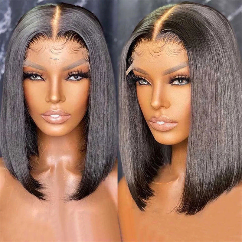 short straight lace front wig, view 4 - MRSLM