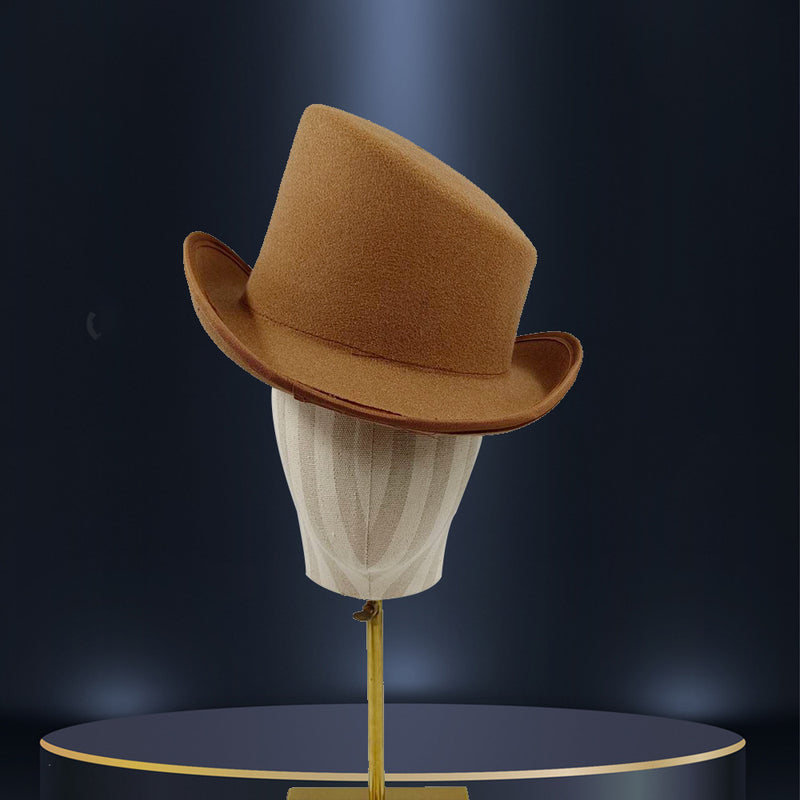men's flat top roll brim hat, view 7 - MRSLM