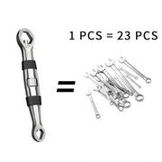 dual-head 23-in-1 adjustable wrench, view 4 - MRSLM