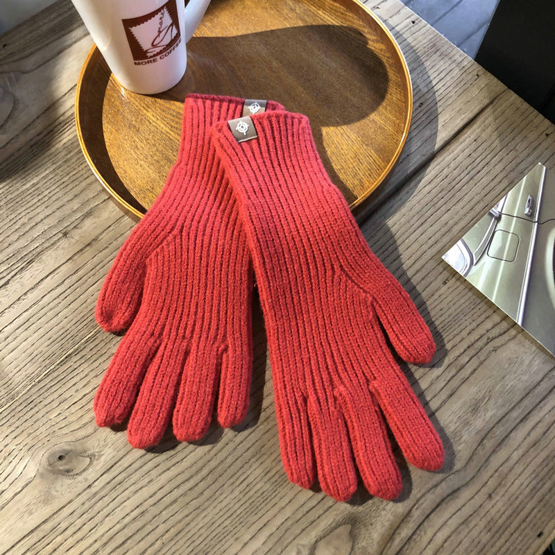 winter knitted wool gloves, view 8 - MRSLM