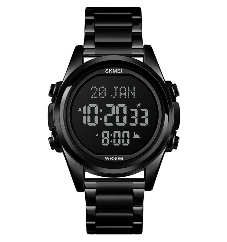men's electronic steel watch, view 6 - MRSLM