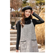 women's tweed suspender dress, view 5 - MRSLM