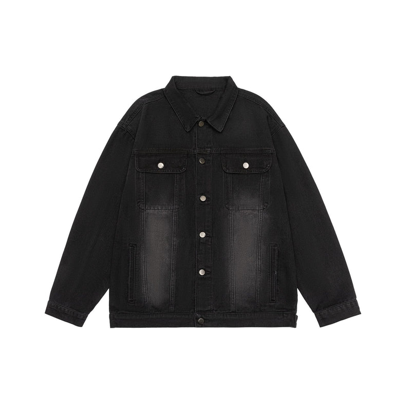 Men's washed denim jacket, view 9 - MRSLM
