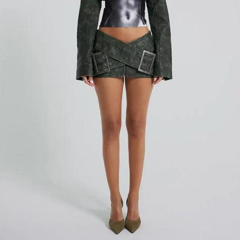faux leather mini skirt - MRSLM