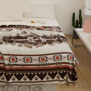 elk mountain forest cotton throw blanket - MRSLM