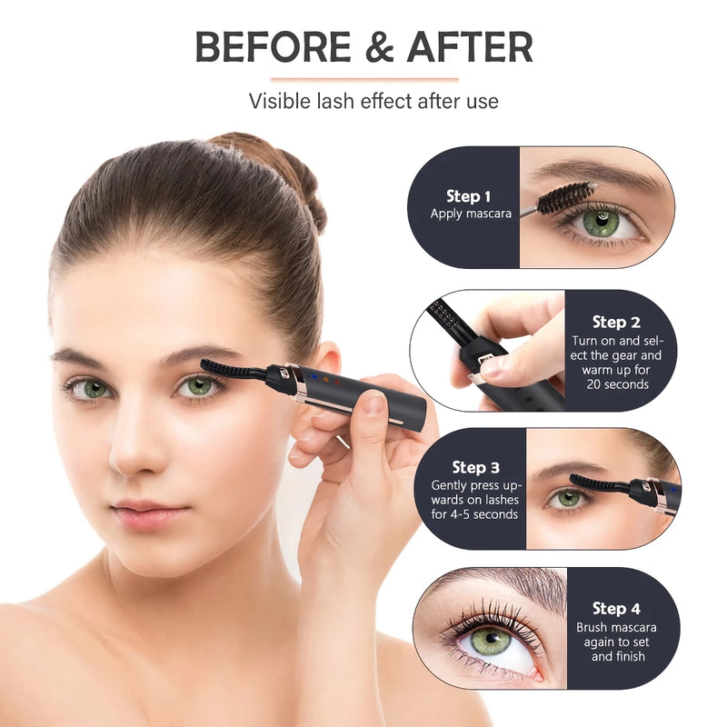 usb rechargeable heated eyelash curler, view 7 - MRSLM