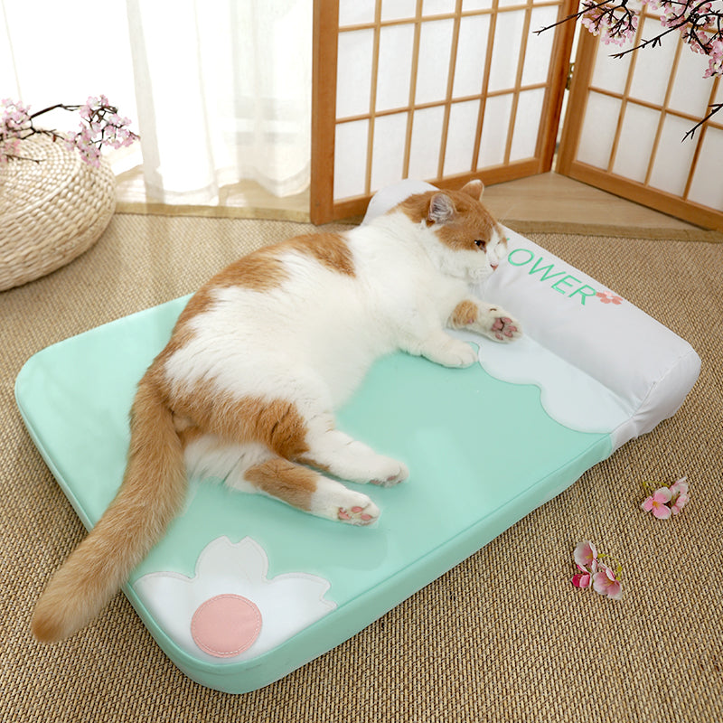 cozy pet bed with pillow, view 5 - MRSLM