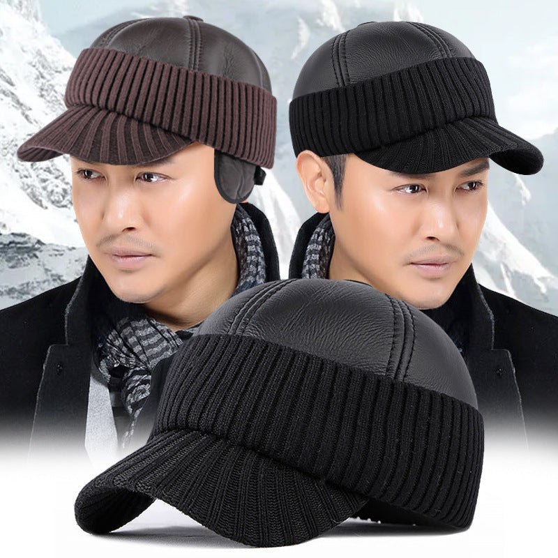 Men's winter earflap baseball cap - MRSLM