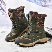 Army green camouflage snow boots, view 4 - MRSLM