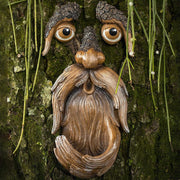 old man tree face hugger garden art, view 3 - MRSLM