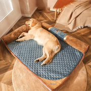 luxury pet sofa bed with pillow, view 3 - MRSLM