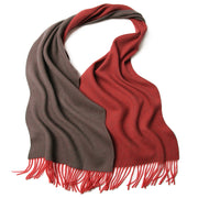 Double-sided wool scarf, shawl and wrap, view 6 - MRSLM