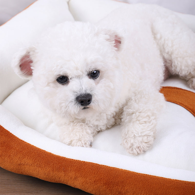 cozy plush dog bed, view 8 - MRSLM