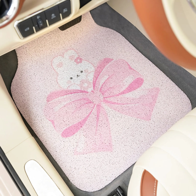 Cute bow cartoon car floor mats, view 8 - MRSLM
