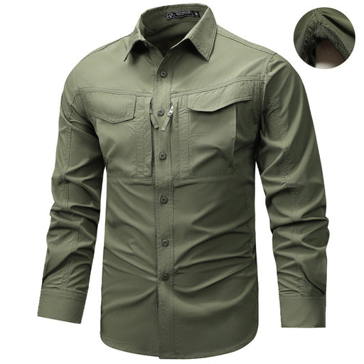 men's workwear long sleeve shirt - MRSLM