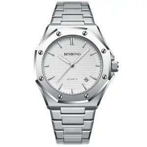 men's automatic stainless steel watch, view 9 - MRSLM