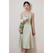 mint mambo midi dress, view 4 - MRSLM