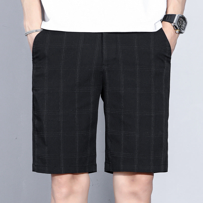 men's casual plaid shorts, view 2 - MRSLM