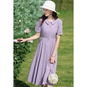 french tea break short-sleeve dress, view 2 - MRSLM