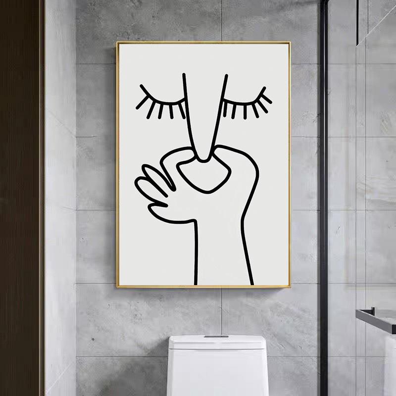funny bathroom poster canvas print - MRSLM